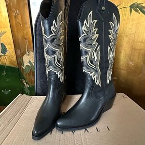 Cowboy boots brand new Stivali New York 7.5 / 38 leather